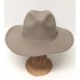Khaki Vintage   Wide Brim Woollook/effect Hat Fedora Trilby Cap Panama   eb-86772474